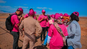 Rénovation des terrains omnisports/Terrain de proximité Oulad Aamira - Skoura/16 mars 2023