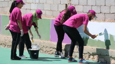 Rénovation des terrains omnisports/Terrain de proximité Beni Chiker - Nador/26 mars 2023
