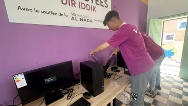 Création d’une classe connectée dans l’école Yakoub Elmansour